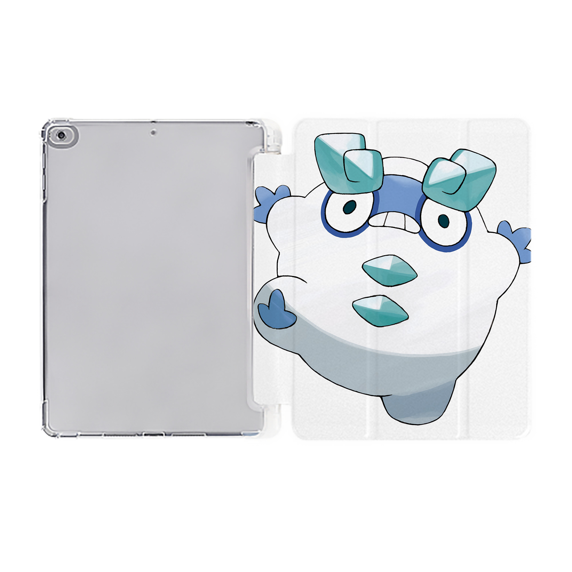 （画像用） ポケットモンスター Pokémon IPad ケース ペン収納付き 三つ折りスタンド PUレザー×シリコン 対応機種9.5/10.5/10.9インチ